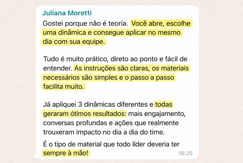 Depoimento de Juliana Moretti, Coordenadora de equipe, sobre o Dinâmicas Magnéticas
