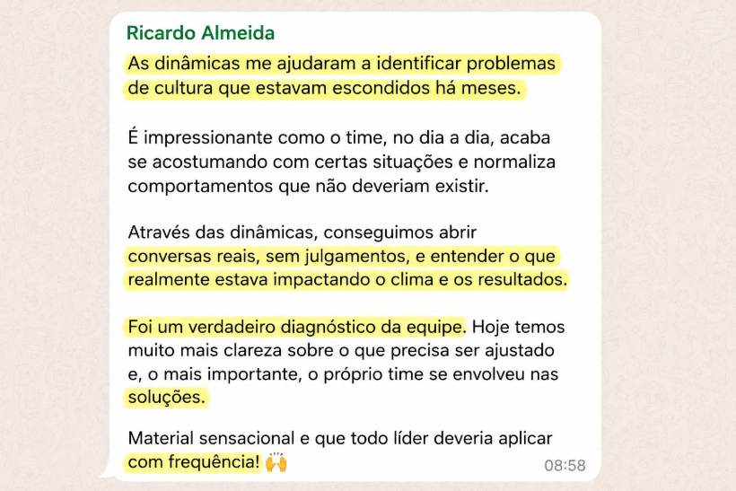 Depoimento de Ricardo Almeida, Diretor comercial, sobre o Dinâmicas Magnéticas